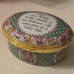 Halcyon Days Enamel Trinket Box – Once in a while